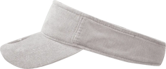 Decky 4004 Corduroy Visor - Gray - Gray / One Size Fits Most