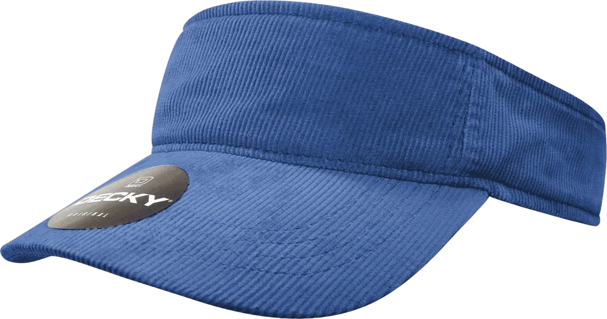 Decky 4004 Corduroy Visor - Navy - Navy / One Size Fits Most