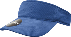 Decky 4004 Corduroy Visor - Navy - Navy / One Size Fits Most