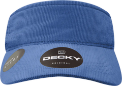 Decky 4004 Corduroy Visor - Navy - Navy / One Size Fits Most