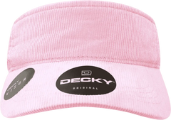Decky 4004 Corduroy Visor - Pink - Pink / One Size Fits Most