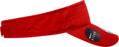 Decky 4004 Corduroy Visor - Red - Red / One Size Fits Most