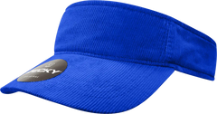 Decky 4004 Corduroy Visor - Royal - Royal / One Size Fits Most