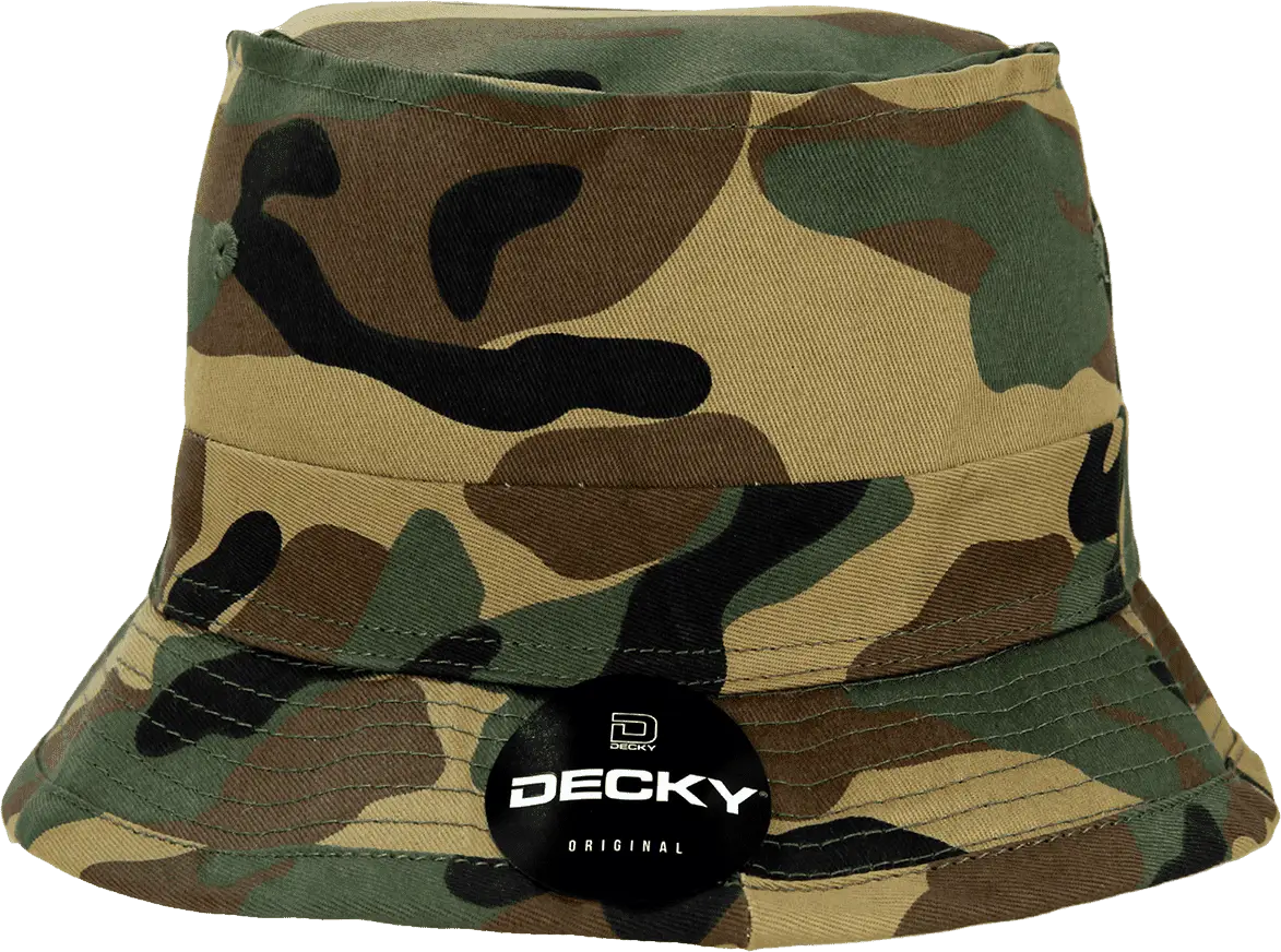 Decky 450 Fisherman’s Hat - Woodland Camo - Woodland Camo / S/M