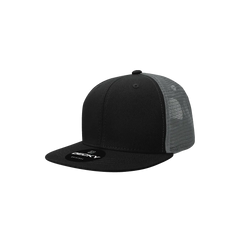 Decky 5010 6 Panel Youth Trucker Cap - Black Charcoal - Black Dark Gray / One Size Fits Most