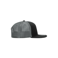 Decky 5010 6 Panel Youth Trucker Cap - Black Charcoal - Black Dark Gray / One Size Fits Most