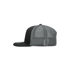 Decky 5010 6 Panel Youth Trucker Cap - Black Charcoal - Black Dark Gray / One Size Fits Most