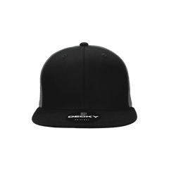 Decky 5010 6 Panel Youth Trucker Cap - Black Charcoal - Black Dark Gray / One Size Fits Most