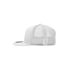 Decky 5010 6 Panel Youth Trucker Cap - White - White / One Size Fits Most