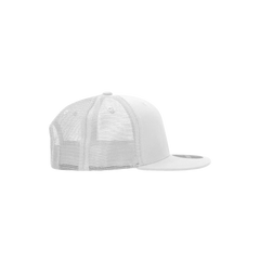 Decky 5010 6 Panel Youth Trucker Cap - White - White / One Size Fits Most