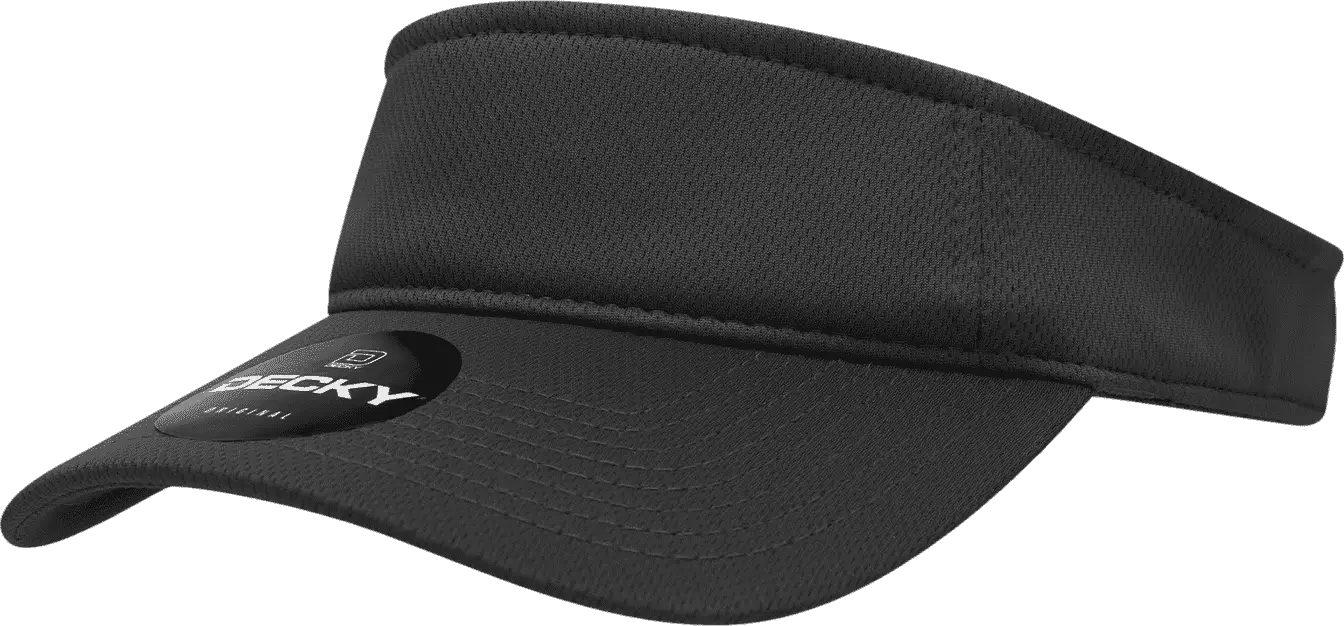 Decky 5104 Mesh Visor - Black - Black / One Size Fits Most