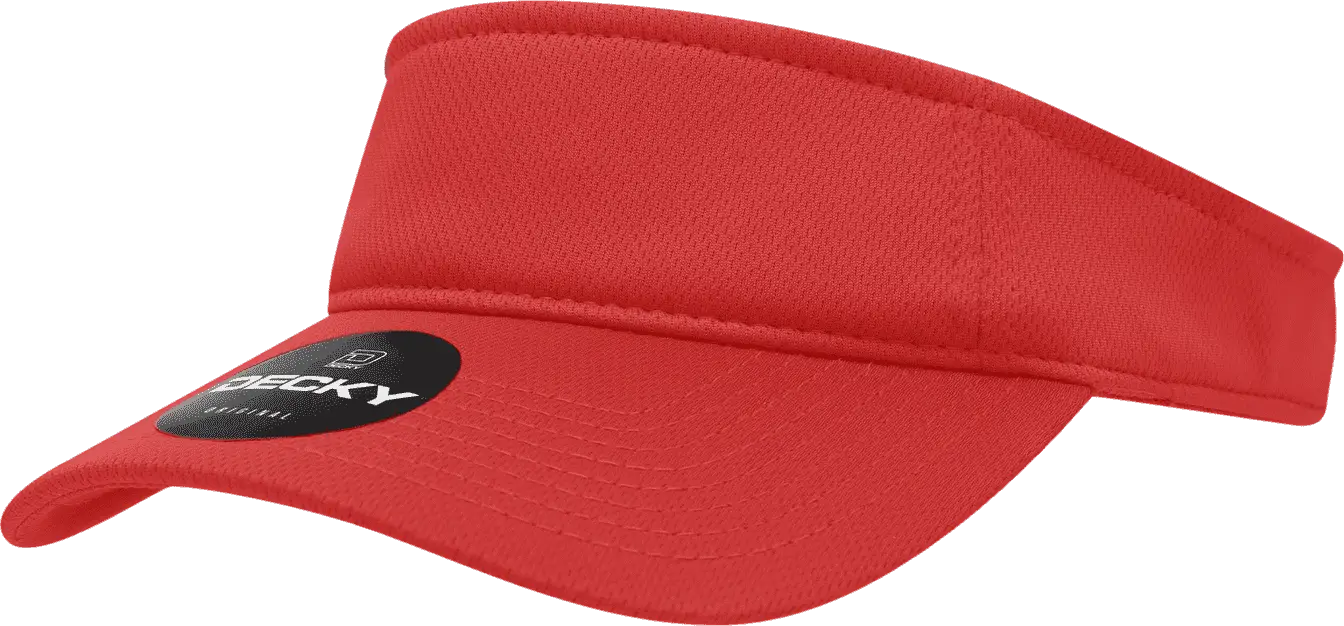Decky 5104 Mesh Visor - Red - Red / One Size Fits Most