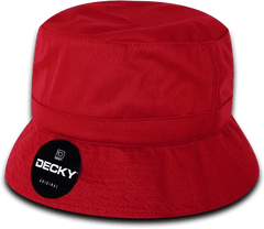 Decky 5110 Mesh Bucket Hat - Red - Red / One Size Fits Most