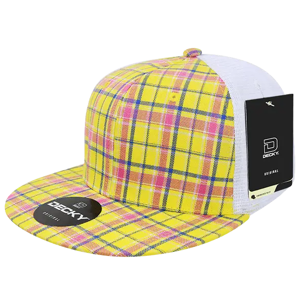 Decky 6015 H/C Plaid Cap White 105 White / One Size Fits Most