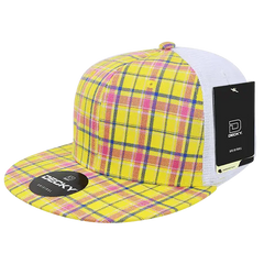 Decky 6015 H/C Plaid Cap White 105 White / One Size Fits Most