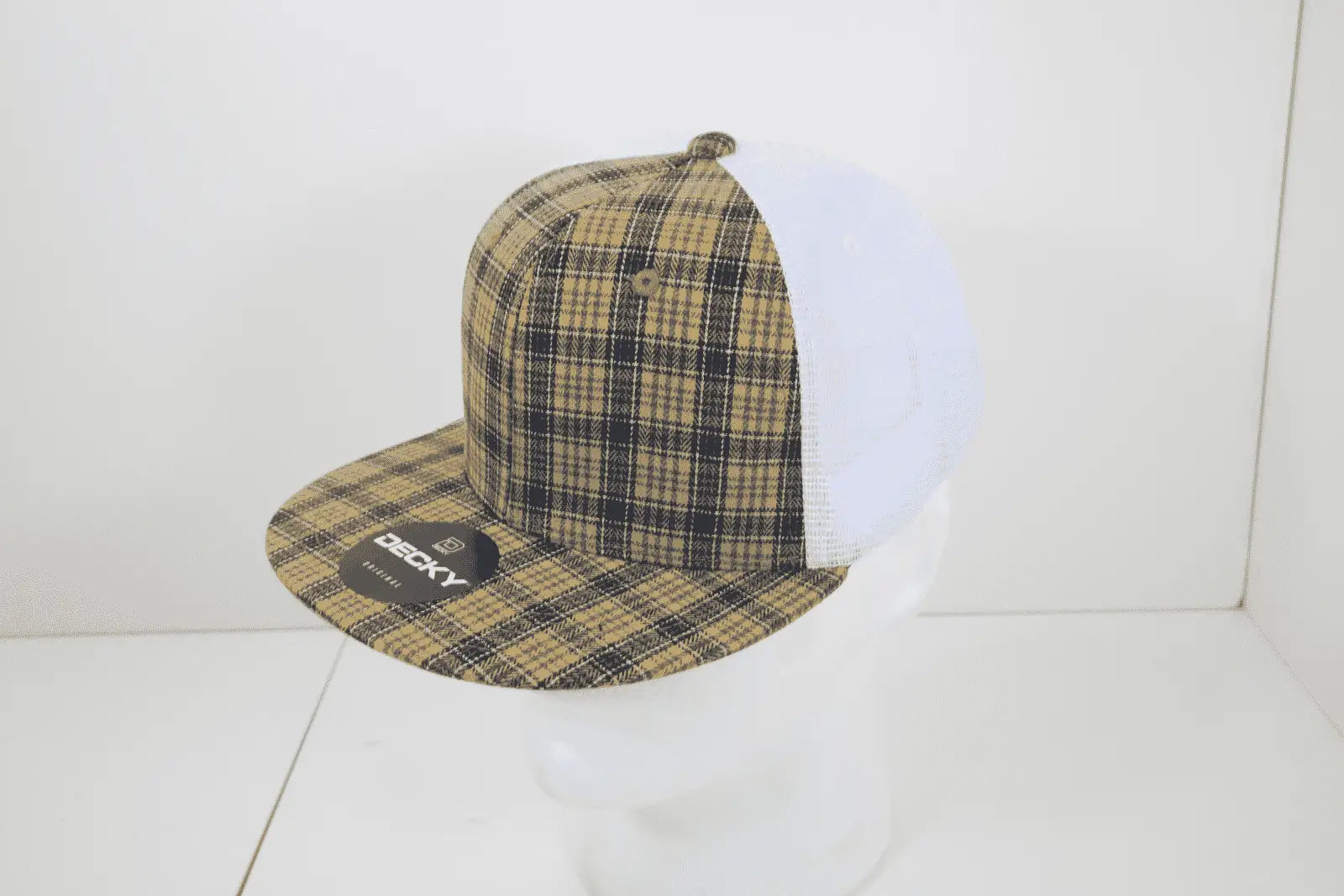 Decky 6015 H/C Plaid Cap - White 121 - White / One Size Fits Most