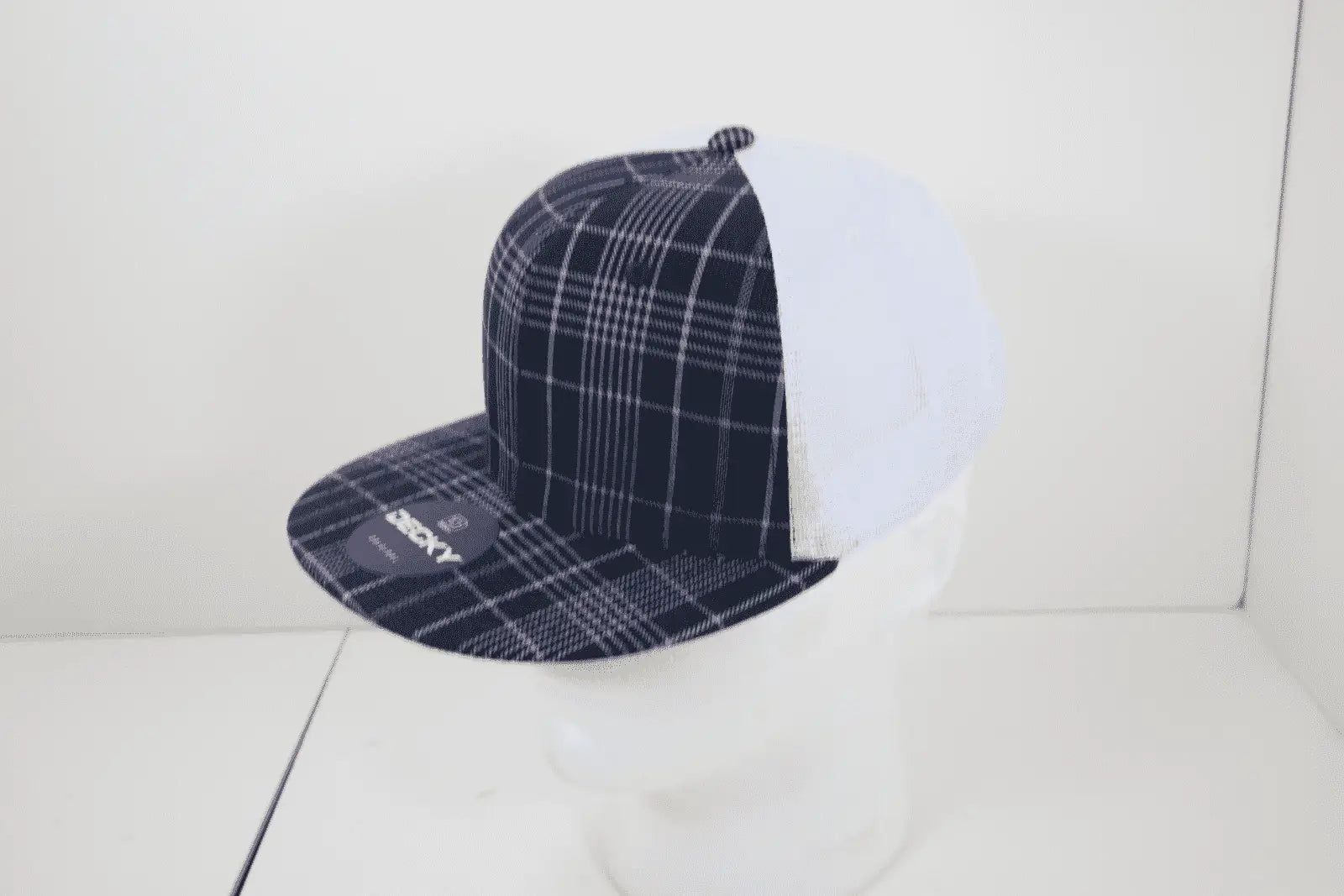 Decky 6015 H/C Plaid Cap - White 123 - White / One Size Fits Most