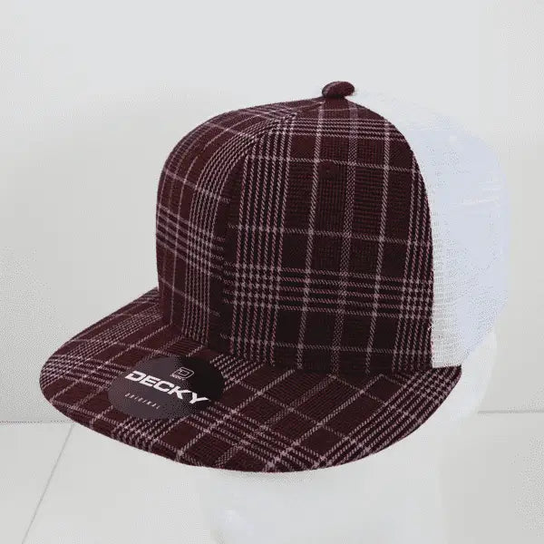 Decky 6015 H/C Plaid Cap White 125 White / One Size Fits Most