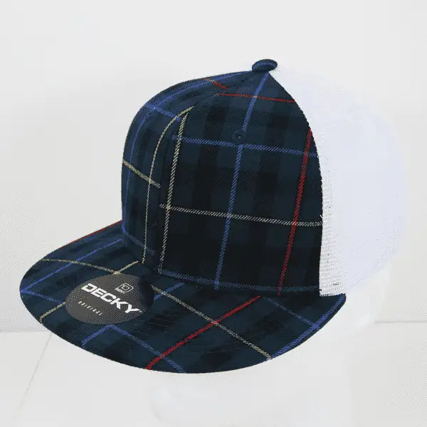 Decky 6015 H/C Plaid Cap - White 126 - White / One Size Fits Most