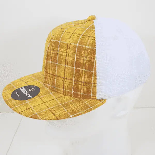 Decky 6015 H/C Plaid Cap White 135 White / One Size Fits Most