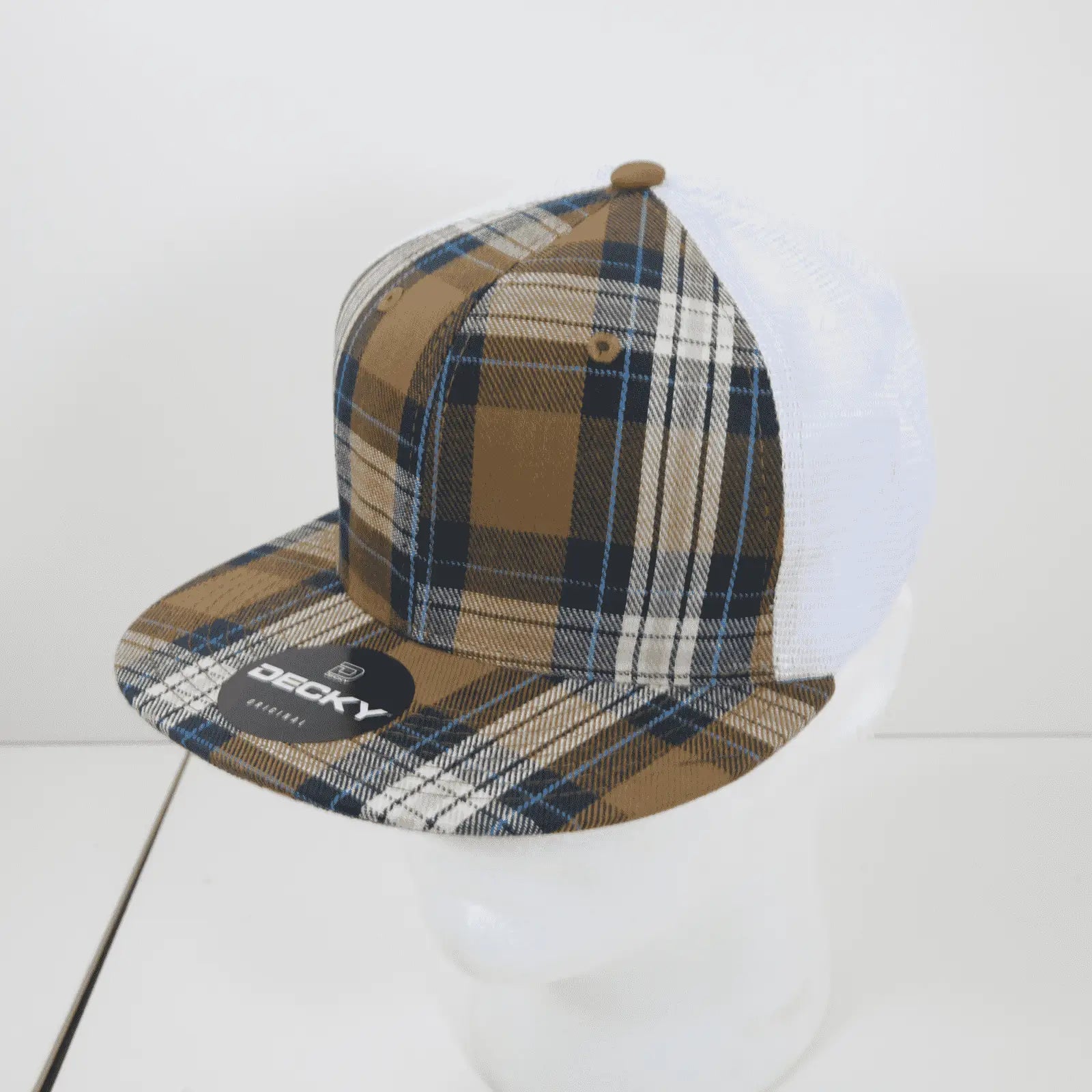 Decky 6015 H/C Plaid Cap - White 172 - White / One Size Fits Most