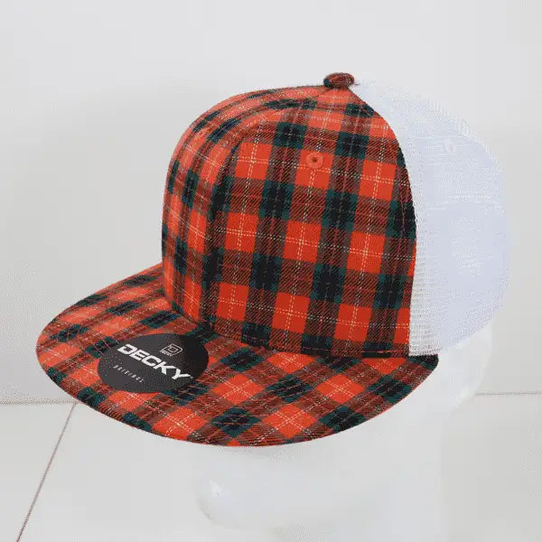 Decky 6015 H/C Plaid Cap - White 174 - White / One Size Fits Most
