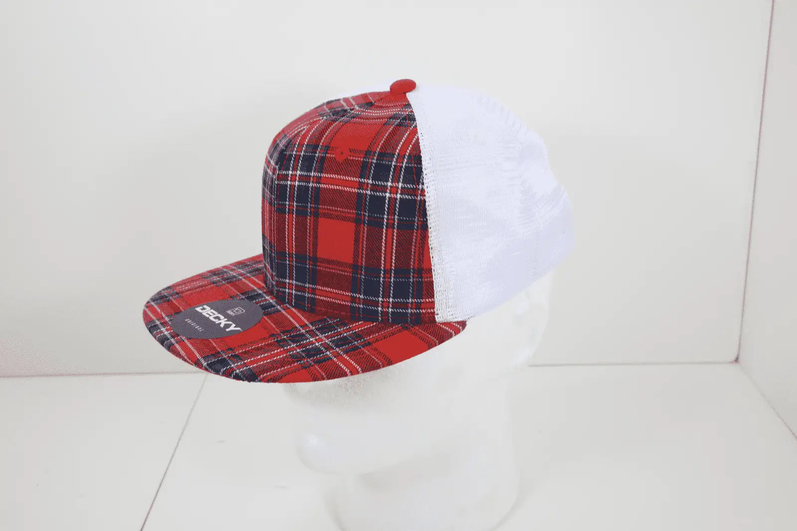 Decky 6015 H/C Plaid Cap - White 180 - White / One Size Fits Most