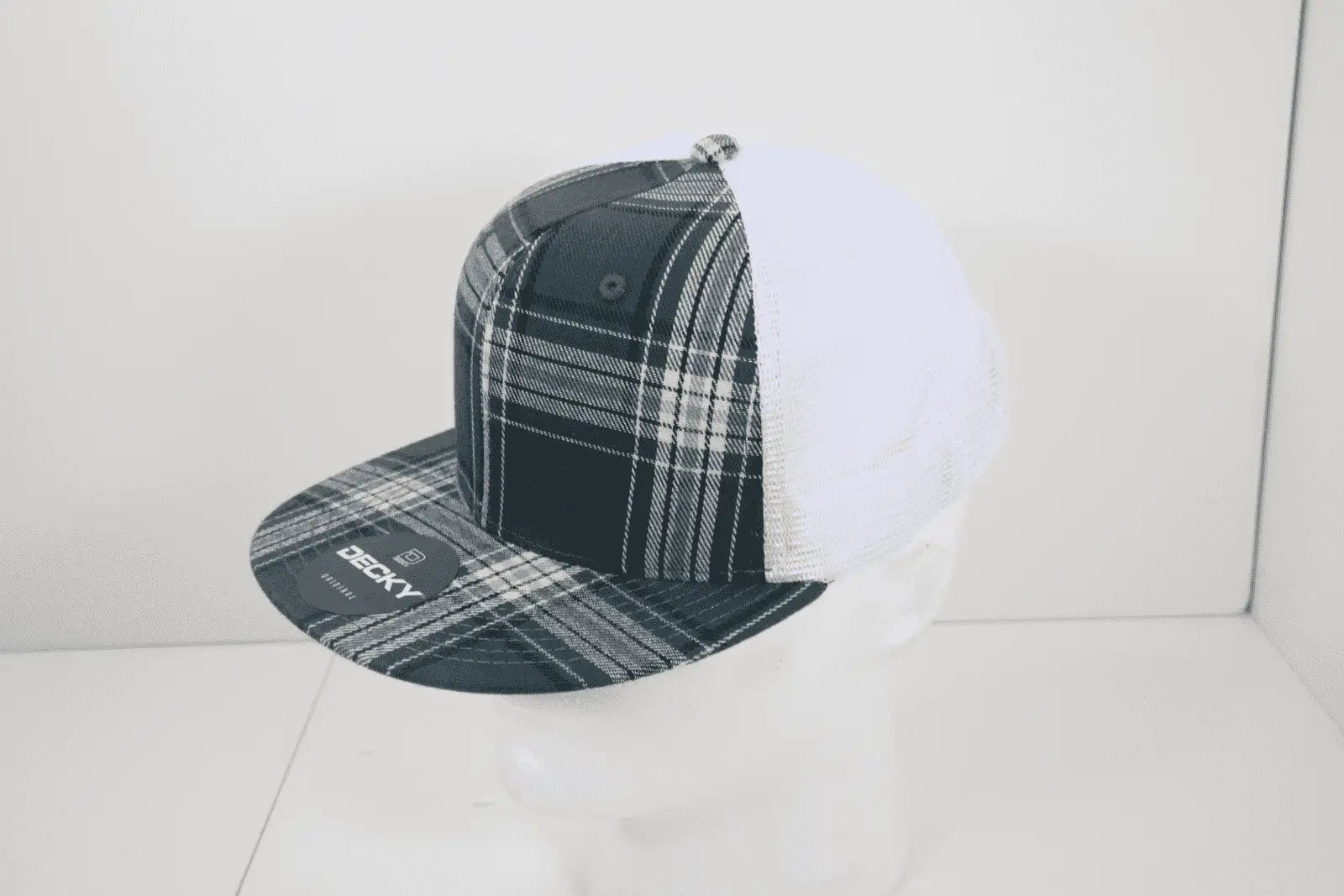 Decky 6015 H/C Plaid Cap - White 185 - White / One Size Fits Most