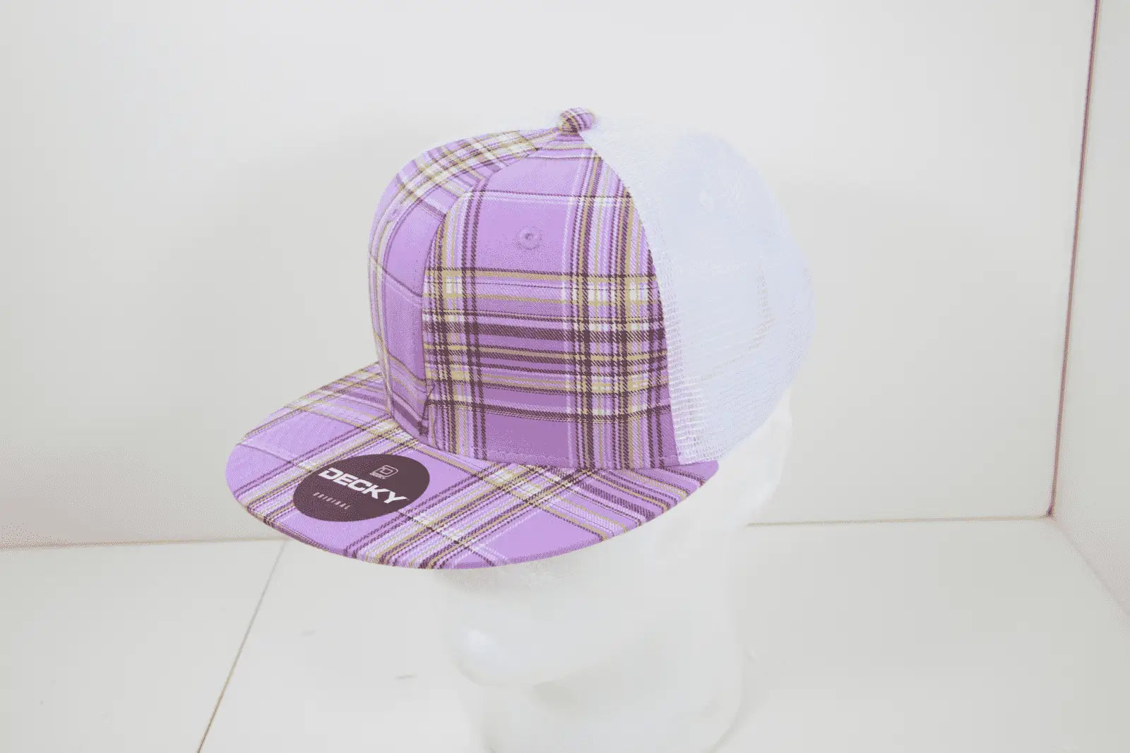 Decky 6015 H/C Plaid Cap White 187 White / One Size Fits Most
