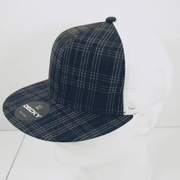 Decky 6015 H/C Plaid Cap - White 192 - White / One Size Fits Most
