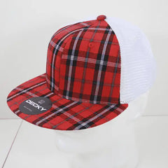 Decky 6015 H/C Plaid Cap - White 196 - White / One Size Fits Most