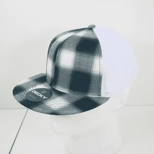 Decky 6015 H/C Plaid Cap White 200 White / One Size Fits Most