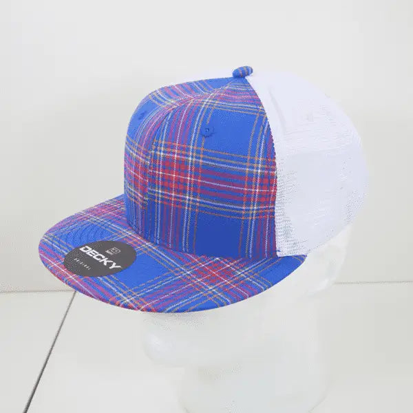 Decky 6015 H/C Plaid Cap White 202 White / One Size Fits Most
