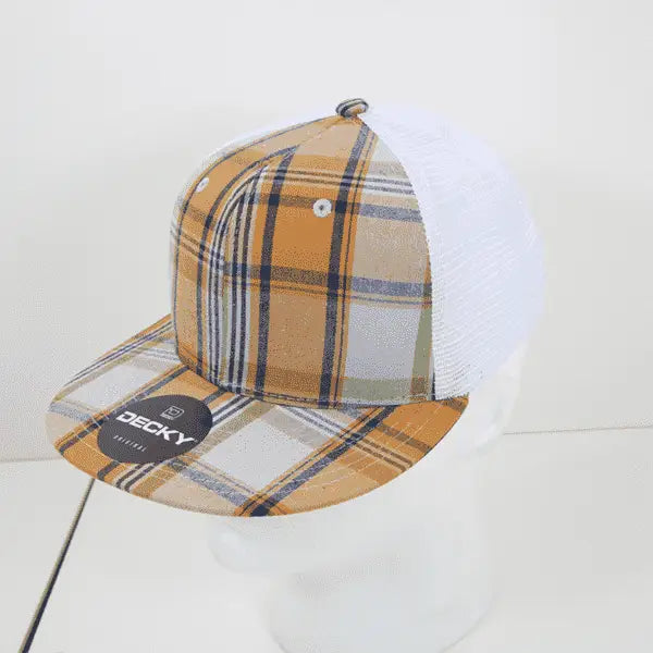 Decky 6015 H/C Plaid Cap - White 204 - White / One Size Fits Most