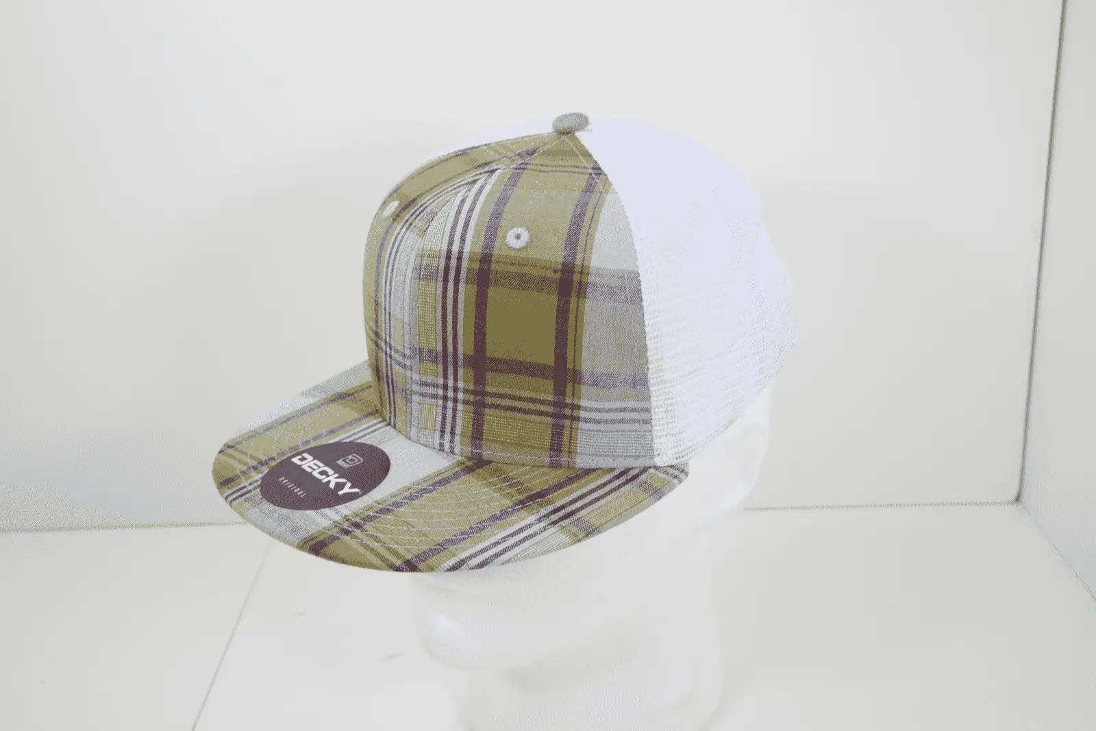 Decky 6015 H/C Plaid Cap - White 210 - White / One Size Fits Most