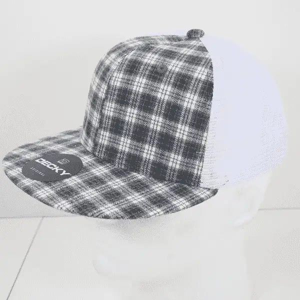 Decky 6015 H/C Plaid Cap - White 214 - White / One Size Fits Most