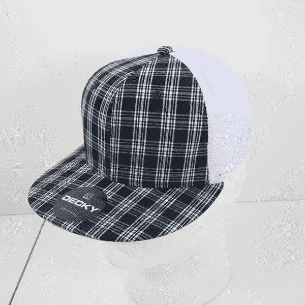 Decky 6015 H/C Plaid Cap - White 217 - White / One Size Fits Most