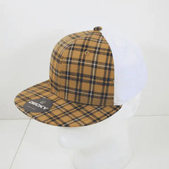 Decky 6015 H/C Plaid Cap - White 227 - White / One Size Fits Most