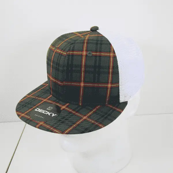 Decky 6015 H/C Plaid Cap - White 230 - White / One Size Fits Most