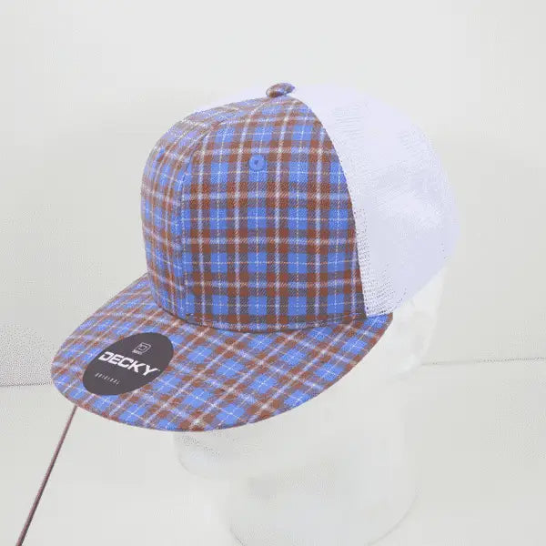 Decky 6015 H/C Plaid Cap - White 231 - White / One Size Fits Most