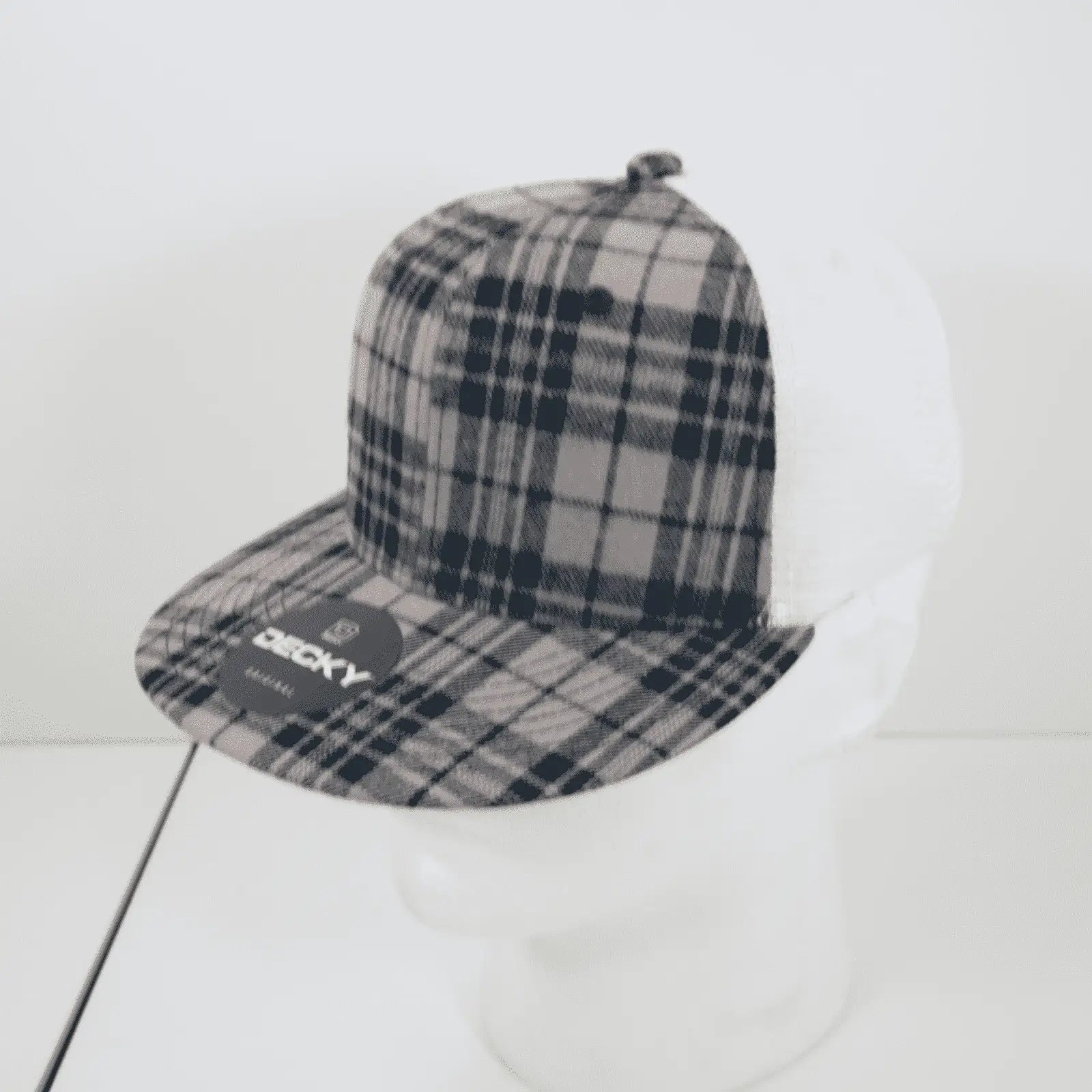 Decky 6015 H/C Plaid Cap - White 240 - White / One Size Fits Most