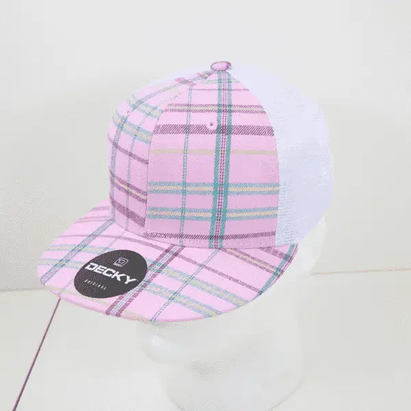 Decky 6015 H/C Plaid Cap - White 243 - White / One Size Fits Most