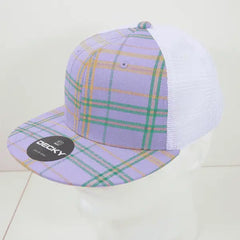 Decky 6015 H/C Plaid Cap - White 245 - White / One Size Fits Most