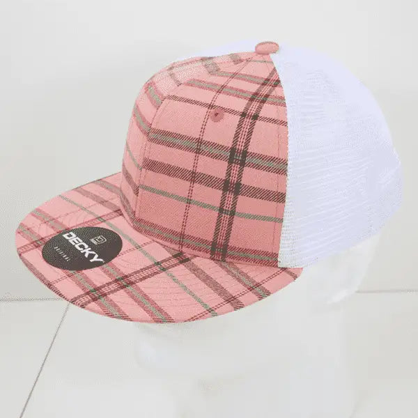 Decky 6015 H/C Plaid Cap - White 247 - White / One Size Fits Most