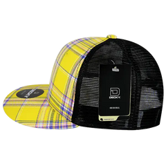 Decky 6016 H/C Plaid Cap Black 103 White / One Size Fits Most