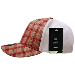 Decky 6017 M/C Plaid Cap - White 101 - White / One Size Fits Most