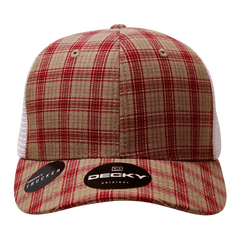 Decky 6017 M/C Plaid Cap - White 101 - White / One Size Fits Most