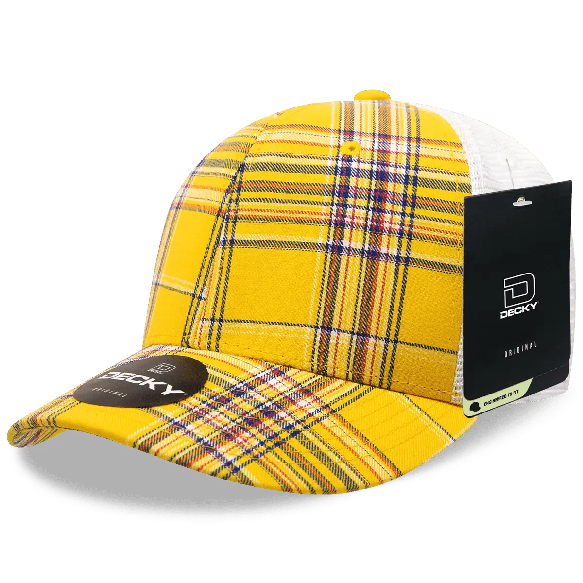 Decky 6017 M/C Plaid Cap White 103 White / One Size Fits Most