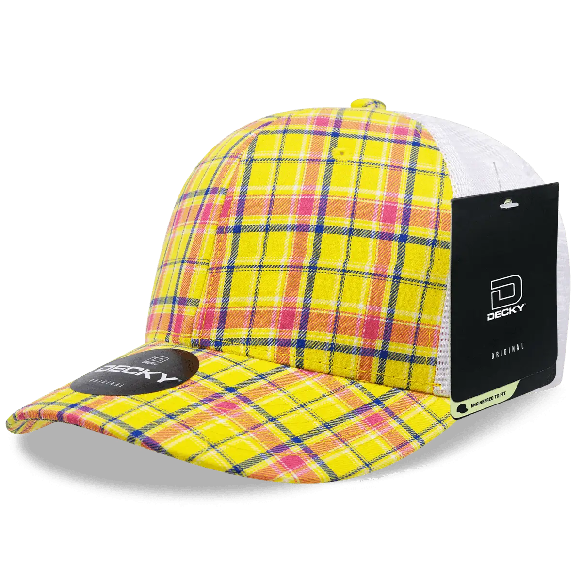 Decky 6017 M/C Plaid Cap White 105 White / One Size Fits Most