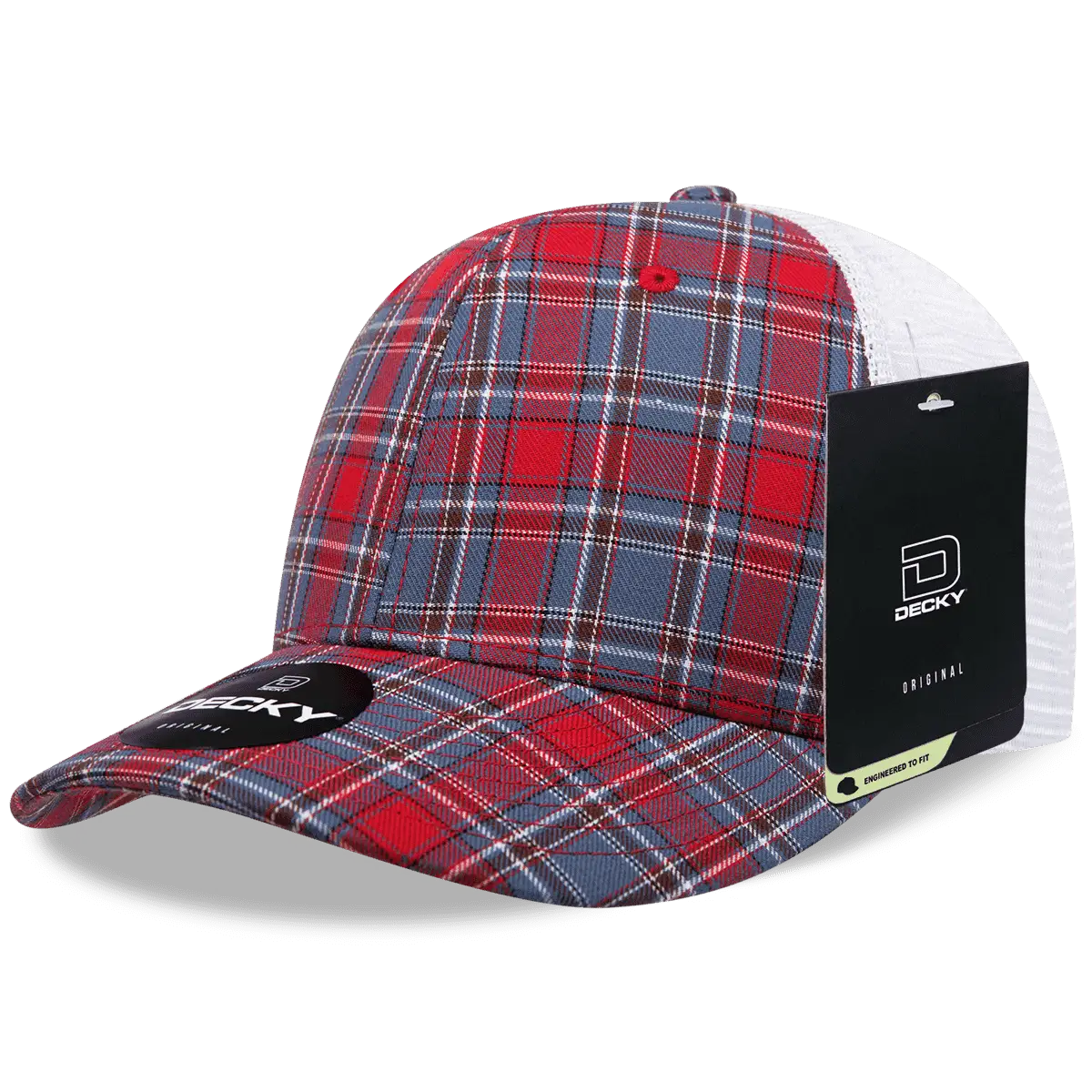 Decky 6017 M/C Plaid Cap White 108 White / One Size Fits Most